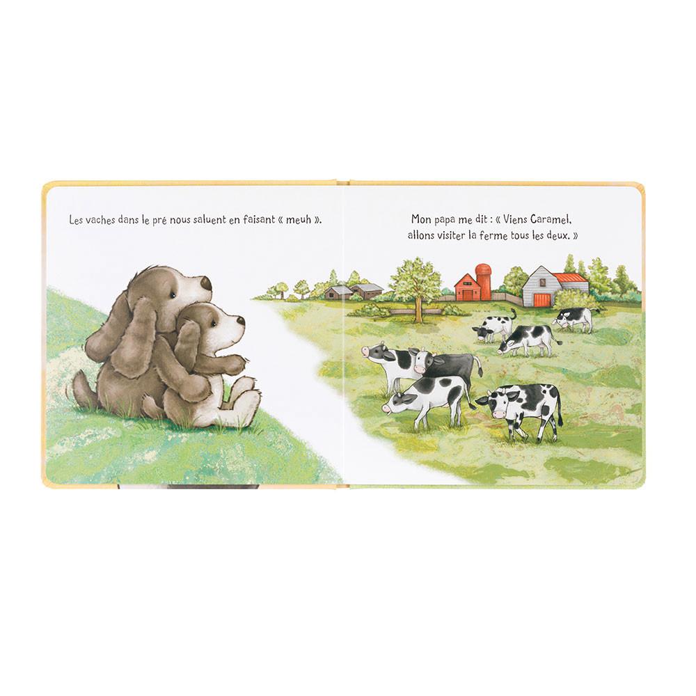 Juegos De Libros Y Juguetes Jellycat Caramel Le Toutou Timide Et Son Papa & Bashful Fudge Puppy Medium Marrones  Argentina |  RTLNS-9251
