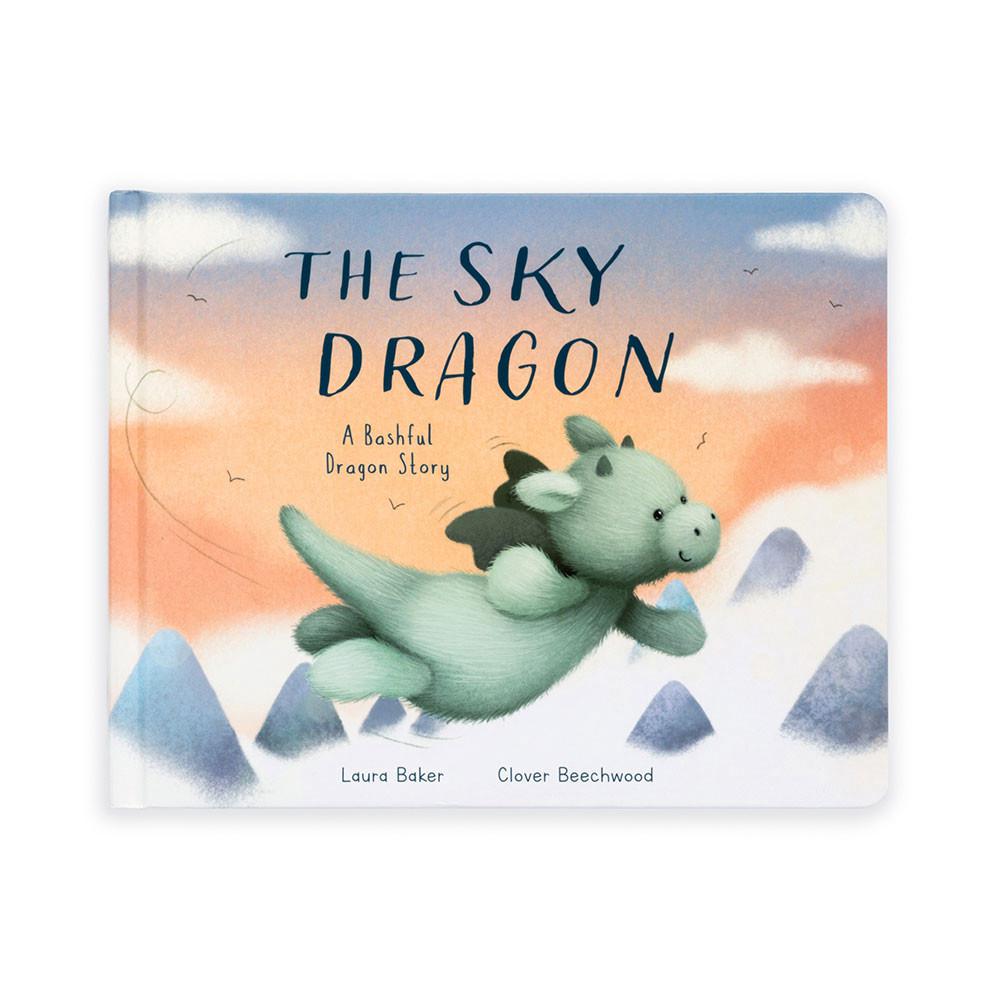 Juegos De Libros Y Juguetes Jellycat The Sky Dragon Book and Bashful Dragon Medium Verde  Argentina |  TISCZ-5390