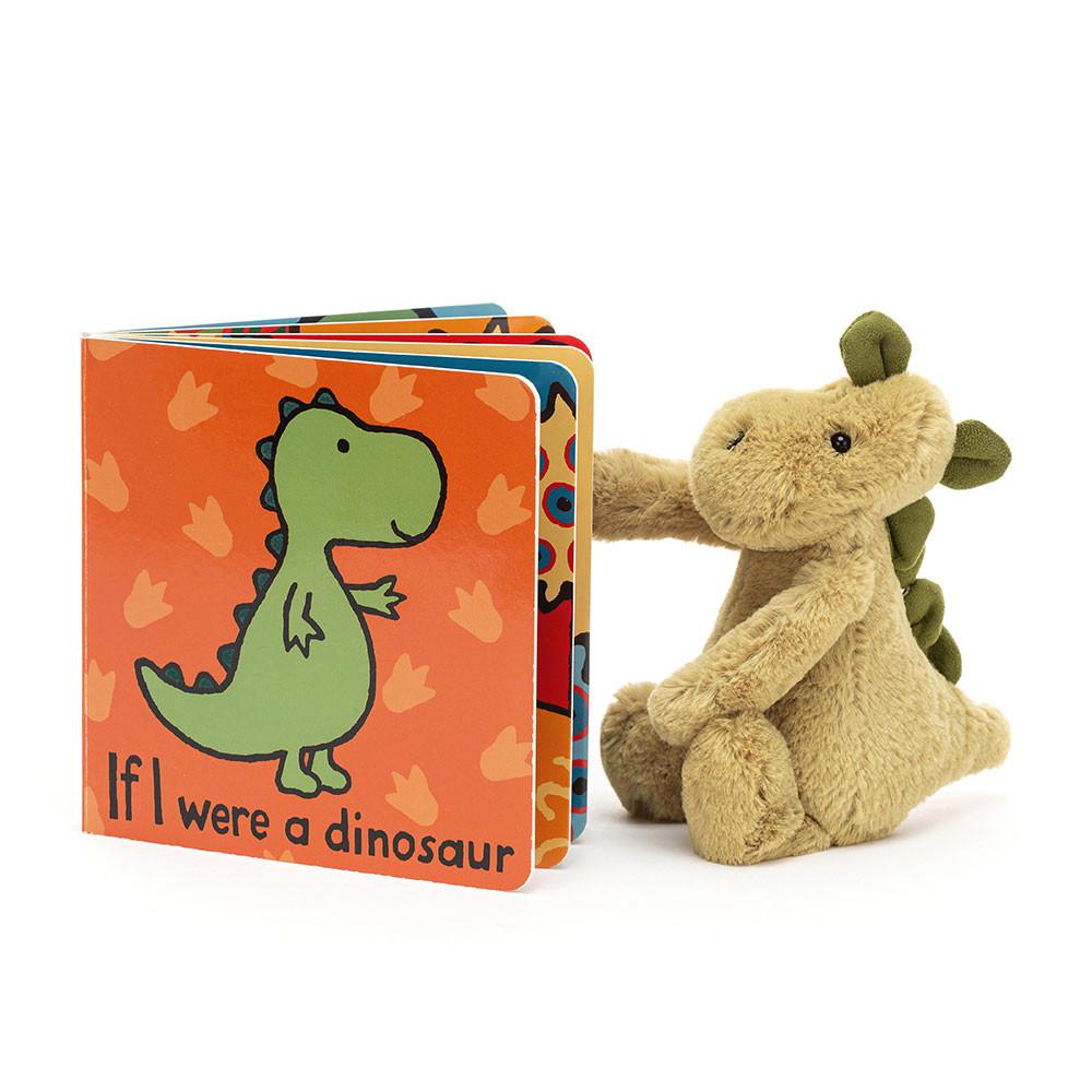 Juguetes Del Bebé Jellycat If I Were A Dinosaur Book and Bashful Dino Small Verde  Argentina |  HRNFM-4517