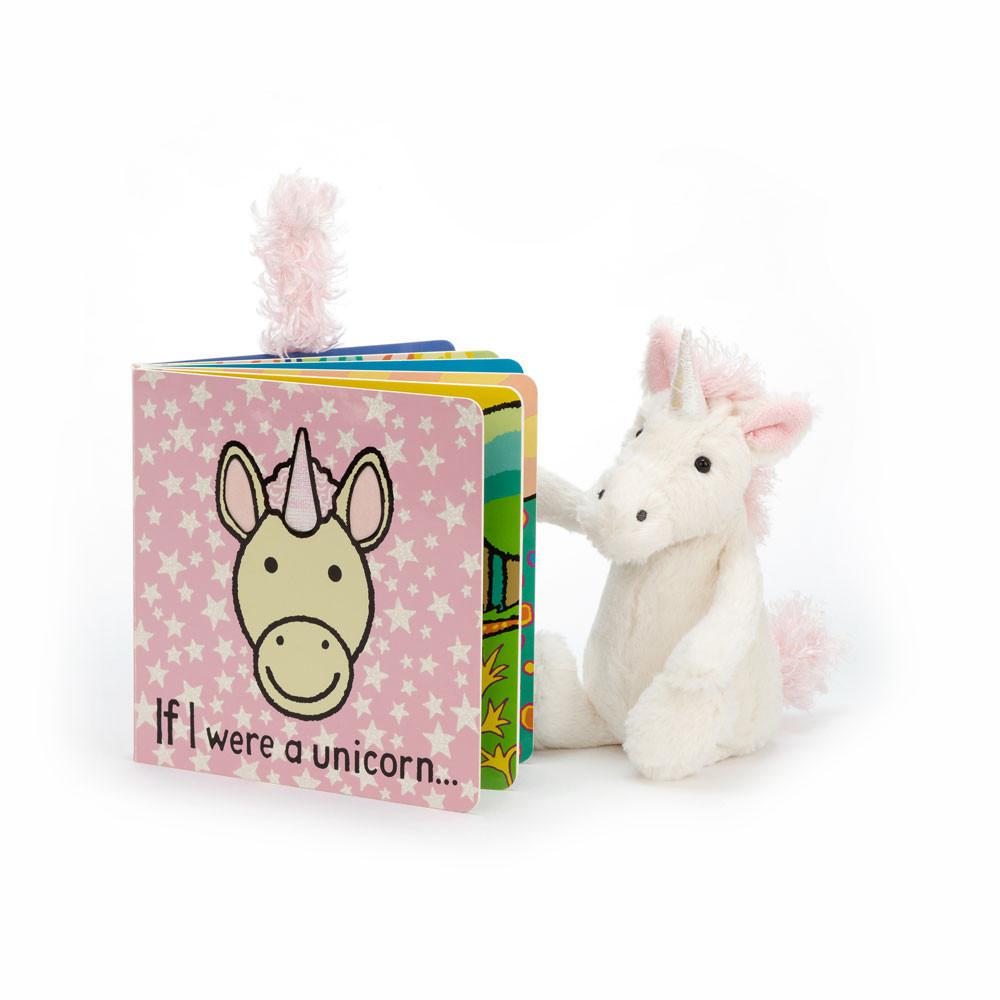 Juguetes Del Bebé Jellycat If I were a Unicorn Book and Bashful Unicorn Small Blancas  Argentina |  KBPNY-4769