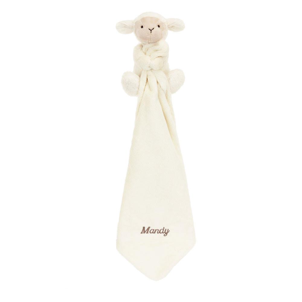 Juguetes Del Bebé Jellycat Personalised Bashful Lamb Soother 15cm x 34cm x 34cm Blancas  Argentina |  URPXK-0479