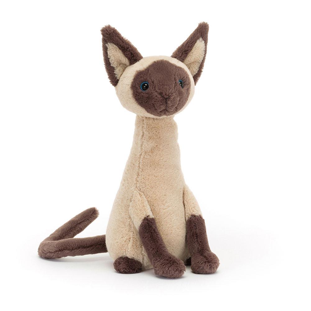 Mascota Jellycat Iris Siamese Cat 27cm x 12cm x 13cm Marrones  Argentina |  EDUQC-9310