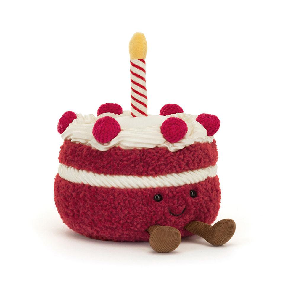 Valentine\'s Day Jellycat Amuseables Cheri Cake 12cm x 13cm x 12cm Rojas  Argentina |  NHBYZ-2506